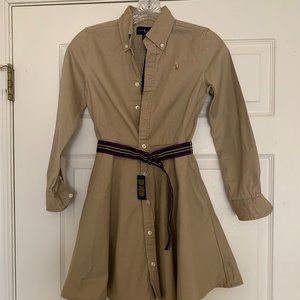 Ralph Lauren Brown Uniform Dress size 10 Girls